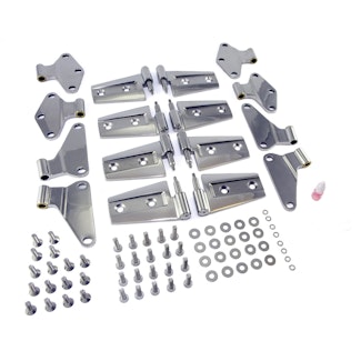 Rugged Ridge 11111.21 Door Hinge Kit; Stainless Steel; 07-17 Jeep Wrangler JKU