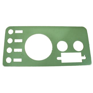 Rugged Ridge 11124.01 Gauge Cover; Stainless Steel; 76-86 Jeep CJ Models Rugged Ridge 11124.01 Gauge Cover; Stainless Steel; 76-86 Jeep CJ Models