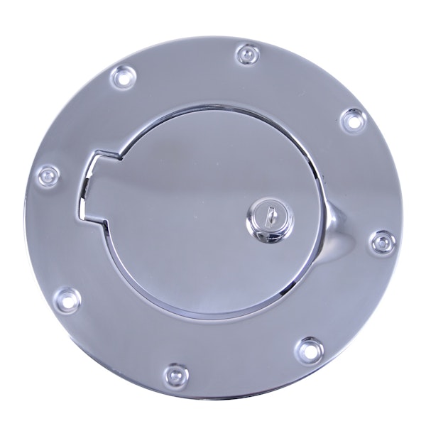 Rugged Ridge 11134.04 Locking Gas Cap Door, Stainless Steel