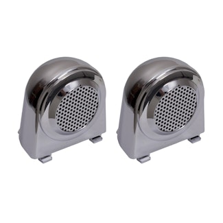 Rugged Ridge 11156.11 Tweeter Speaker Enclosures; Chrome; 07-10 Jeep Wrangler JK