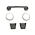 Rugged Ridge 11201.06 Windshield Tie Down Kit, Black