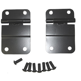 Rugged Ridge 11207.01 Lower Tailgate Hinge Set; Black; 76-86 Jeep CJ Models