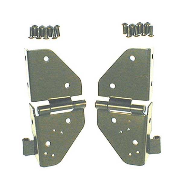 Rugged Ridge 11209.01 Windshield Hinges, Black