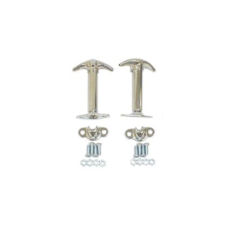 Rugged Ridge 11302.01 Hood Catch Set; Chrome; 41-95 Jeep CJ/Wrangler YJ Rugged Ridge 11302.01 Hood Catch Set; Chrome; 41-95 Jeep CJ/Wrangler YJ