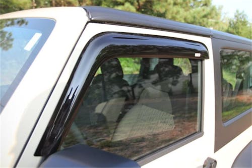 Rugged Ridge  Window Rain Deflectors; 07-17 Jeep Wrangler JK