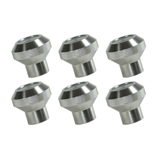 Rugged Ridge 11420.01 Billet Aluminum Dash Knob Set; Aluminum; 76-86 Jeep CJ Models