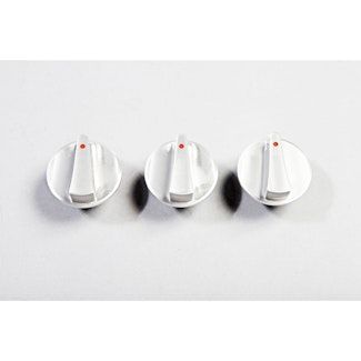 Rugged Ridge 11420.06 Aluminum Climate Control Knob Set; Red; 07-10 Jeep Wrangler JK
