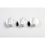 Rugged Ridge 11420.06 Aluminum Climate Control Knob Set; Red; 07-10 Jeep Wrangler JK