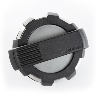 Rugged Ridge 11425.10 Elite Fuel Door; Non-Lock; Brushed Alum.; 07-17Jeep Wranlger JK