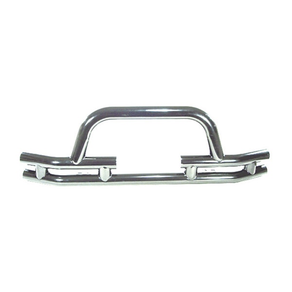 Rugged Ridge 11563.03 Tube Front Winch Bumper, 3 Inch, Stainless Steel