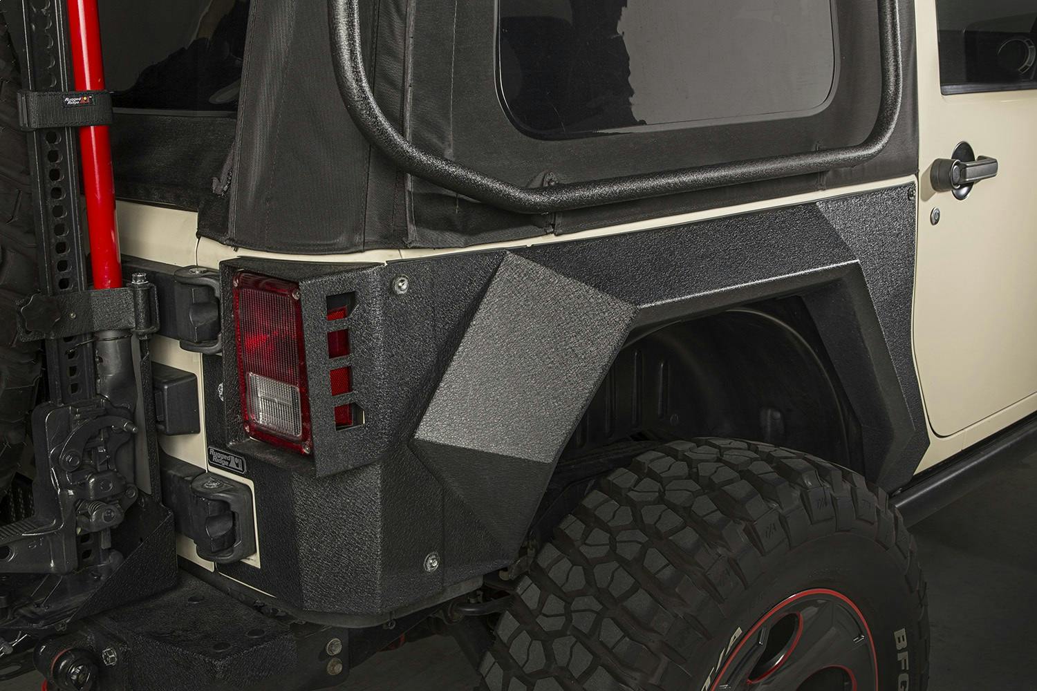 Rugged Ridge 11615.03 XHD Rear Armor Fenders; Pair; 2 Dr; 07-17 Jeep  Wrangler JK