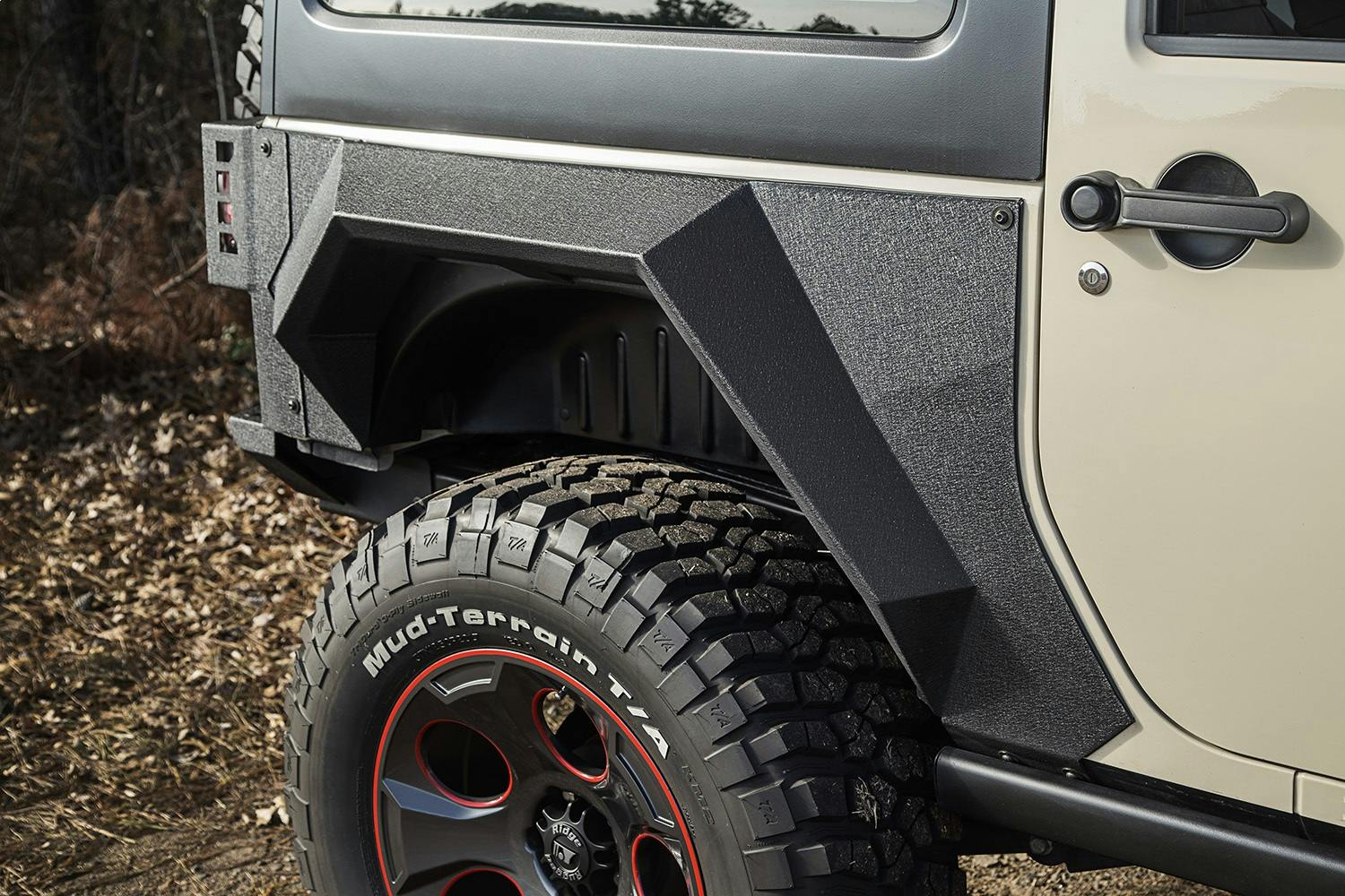 Rugged Ridge 11615.03 XHD Rear Armor Fenders; Pair; 2 Dr; 07-17 Jeep  Wrangler JK