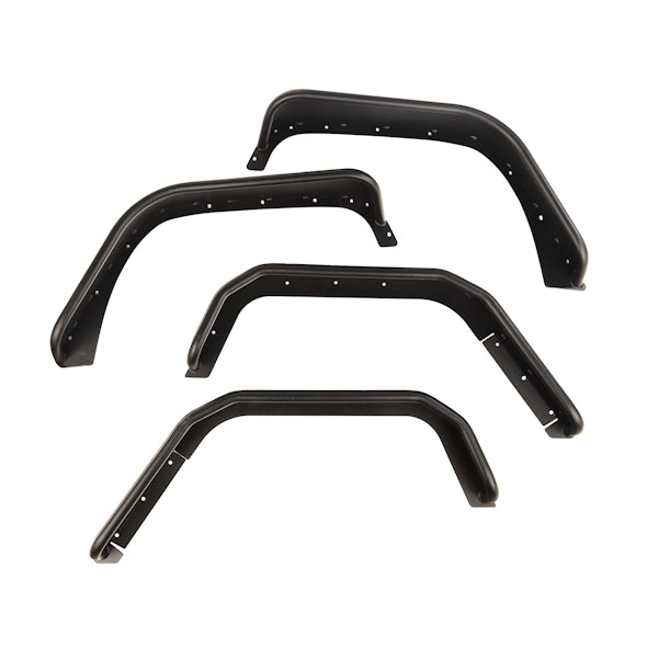 Rugged Ridge 11615.48 Steel Tube Fender Flares, Front/Rear Set