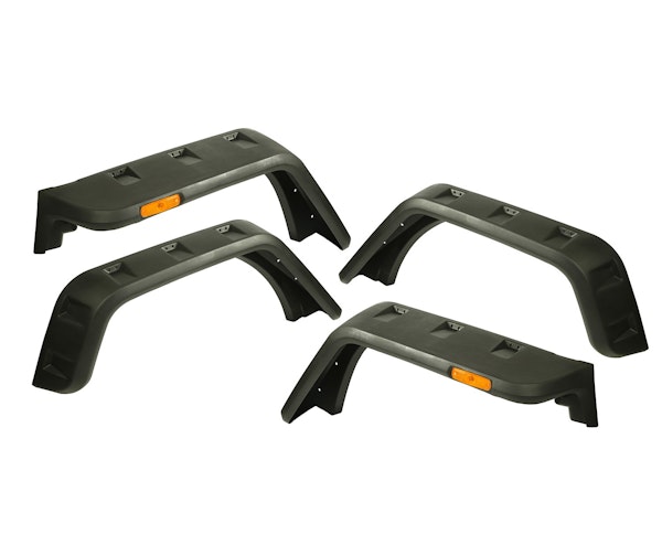 Rugged Ridge 11640.09 Hurricane Fender Flare Kit, EU, Textured