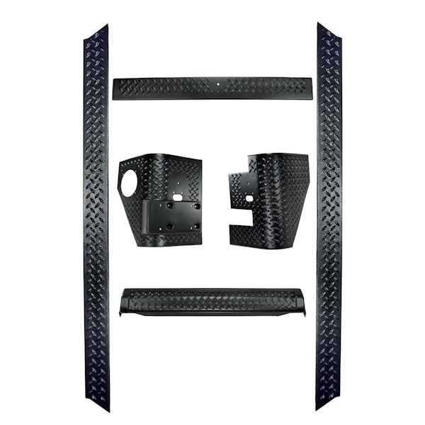 Rugged Ridge 11650.51 6 Piece Body Armor Kit; 97-06 Jeep Wrangler TJ