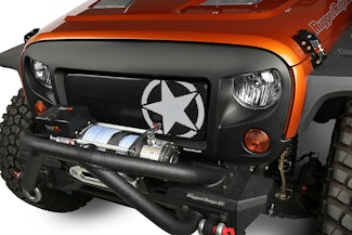 Rugged Ridge 12034.31 Spartan Grille Kit; Star; 07-17 Jeep Wrangler JK