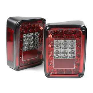 Rugged Ridge 12403.88 LED Tail Light Set, Smoke
