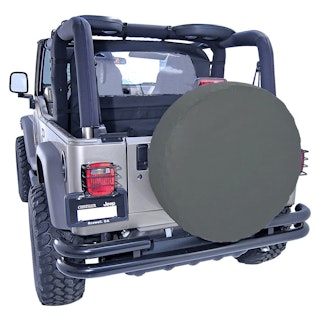 Rugged Ridge 12801.35 27-29 Inch Tire Cover; Black Diamond
