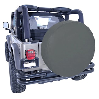 Rugged Ridge 12804.35 35-36 Inch Tire Cover; Black Diamond