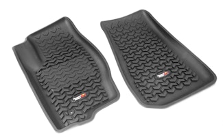 Rugged Ridge 12920.28 Floor Liners; Front; Black; 05-10 Jeep WK/XK