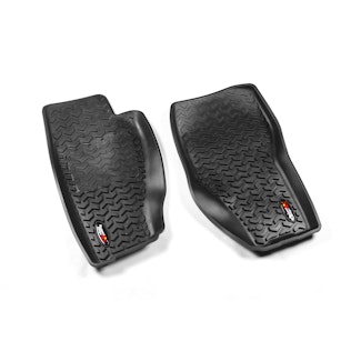 Rugged Ridge 12920.31 Floor Liners; Front; Black; 08-12 Jeep Liberty KK