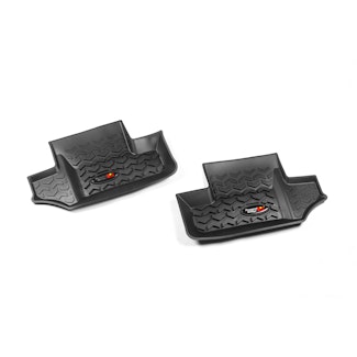 Rugged Ridge 12950.02 Rear Floor Liners, Black
