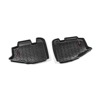 Rugged Ridge 12950.10 Floor Liners; Rear; Black; 97-06 Jeep Wrangler/Unlimited TJ/LJ