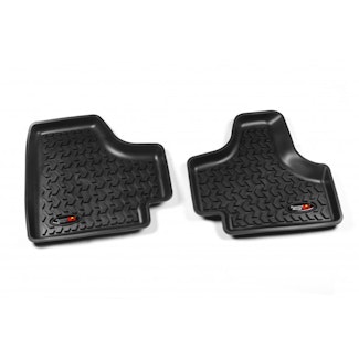 Rugged Ridge 12950.20 Floor Liners; Rear; Black; 08-12 Jeep Liberty KK