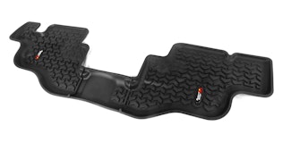 Rugged Ridge 12950.22 Floor Liners; Rear; Black; 76-95 Jeep CJ7/Wrangler YJ