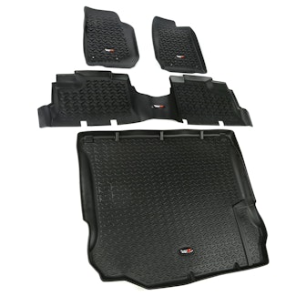 Rugged Ridge 12988.04 Floor Liners Kit, Black