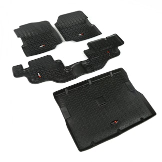 Rugged Ridge 12988.09 Floor Liners Kit, Black