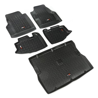Rugged Ridge 12988.10 Floor Liners Kit, Black