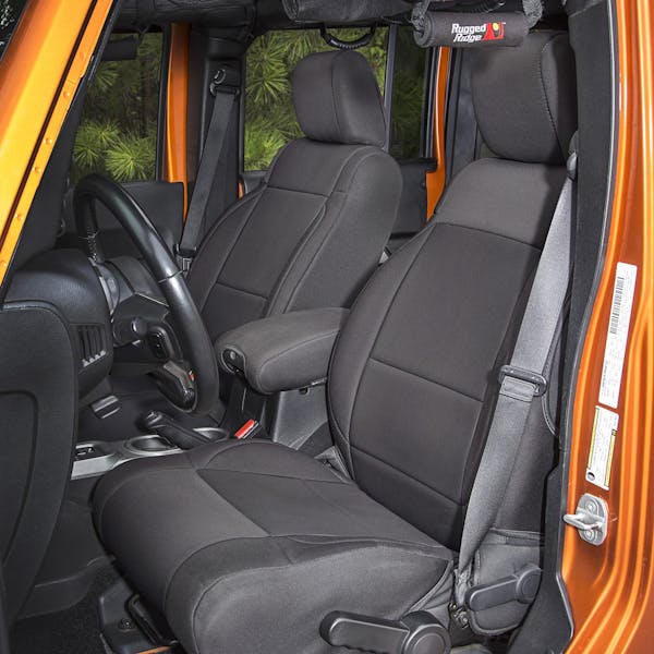 Rugged Ridge  Neoprene Front Seat Covers; Black; 11-17 Jeep Wrangler  JK