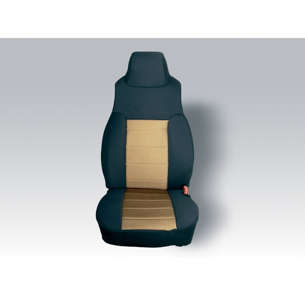 Rugged Ridge 13243.04 Fabric Front Seat Covers; Tan; 03-06 Jeep Wrangler TJ