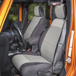 Rugged Ridge 13294.09 Seat Cover Kit, Black/Gray