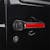 Rugged Ridge 13311.45 Door Handle Inserts, Red, 4 Door