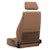 Rugged Ridge 13404.37 Ultra Front Seat; Reclinable; Spice; 76-02 Jeep CJ/Wrangler YJ/TJ