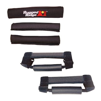 Rugged Ridge 13505.15 Grab Handle Kit; Black; 97-06 Jeep Wrangler TJ/LJ