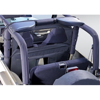 Rugged Ridge 13552.15 Windbreaker; Black Denim; 80-06 Jeep CJ/Wrangler YJ/TJ