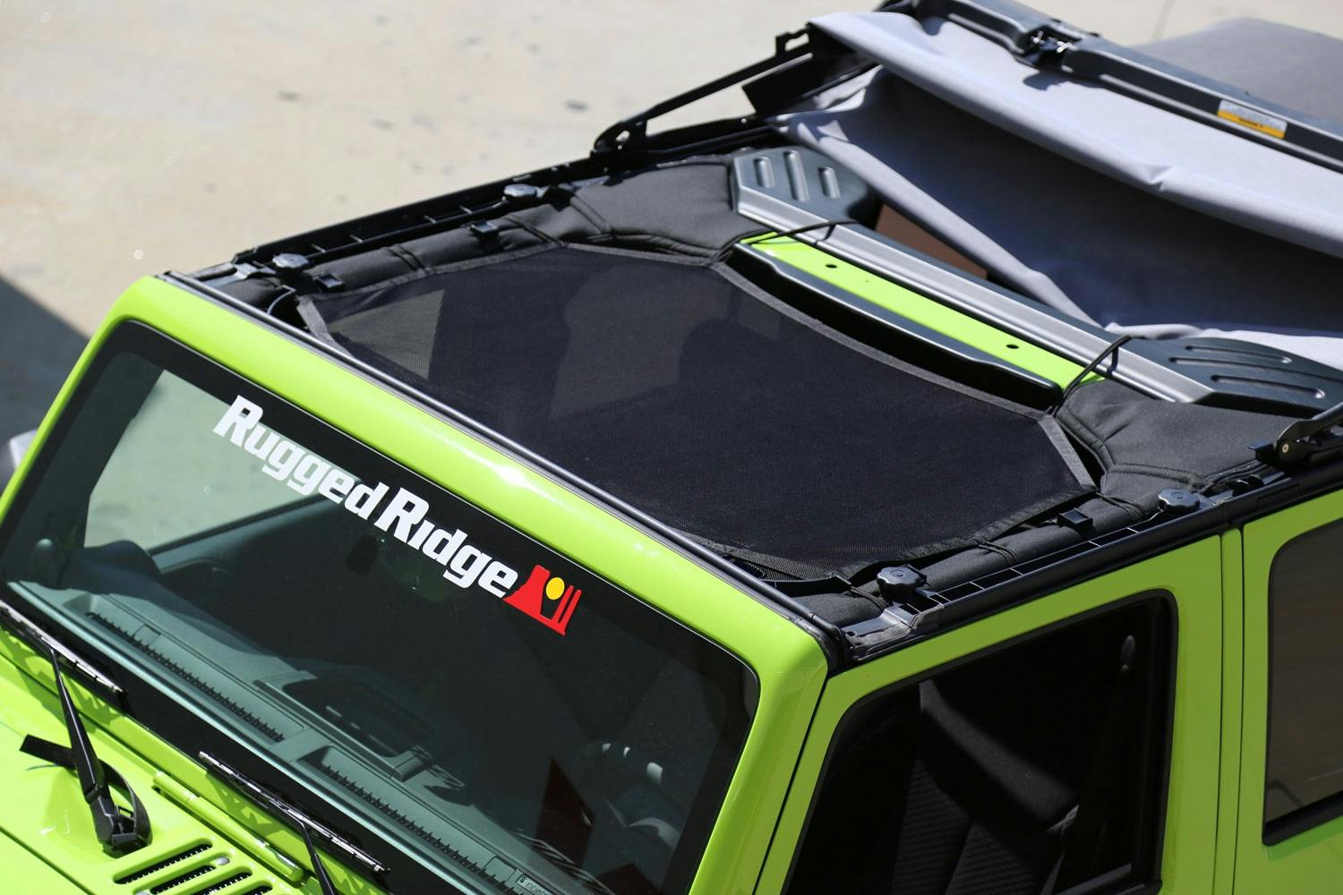 Rugged Ridge 13579.04 Eclipse Sun Shade Black 07 17 Jeep Wrangler JK