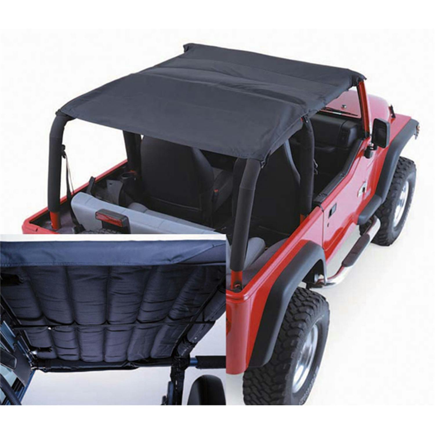 Rugged Ridge 13582.15 Acoustic Island Topper Soft Top; Black