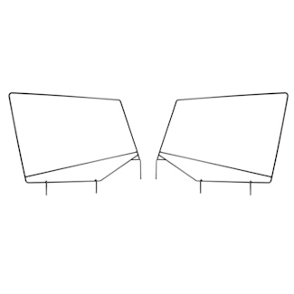 Rugged Ridge 13701.80 Upper Door Skin Frames
