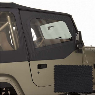 Rugged Ridge 13713.35 Upper Soft Door Kit, Black Diamond