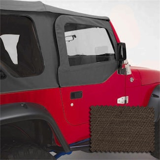 Rugged Ridge 13714.36 Upper Soft Door Kit, Khaki Denim