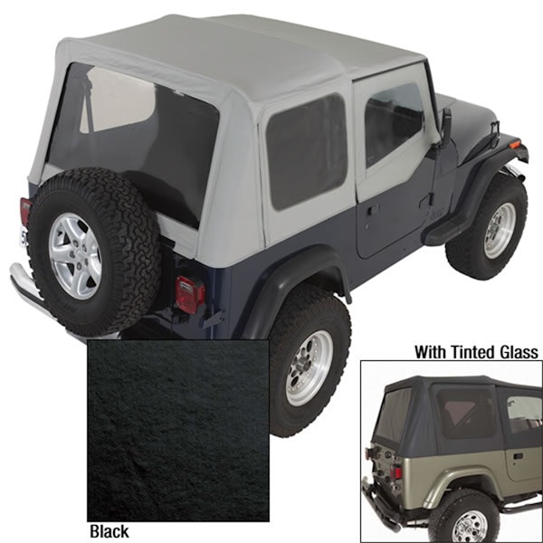 Rugged Ridge 13722.15 XHD Soft Top, Black, Tinted Windows
