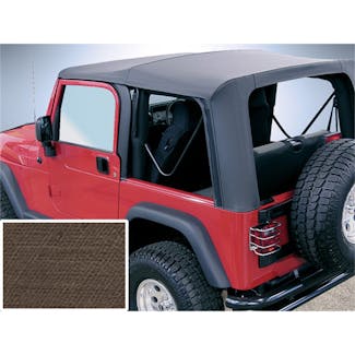 Rugged Ridge 13729.36 XHD Soft Top, Khaki, Clear Windows