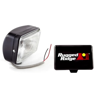 Rugged Ridge 15207.05 5 Inch x 7 Inch Halogen Fog Light Kit; Black Steel Housing Rugged Ridge 15207.05 5 Inch x 7 Inch Halogen Fog Light Kit; Black Steel Housing