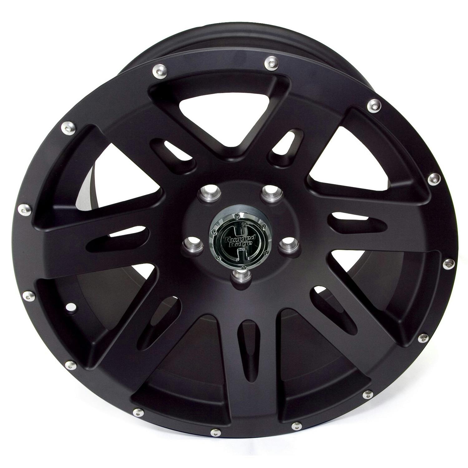 Rugged Ridge 15301.01 XHD Wheel, 17x9, Black Satin