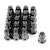Rugged Ridge 16715.23 Wheel Lug Nut; Set of 20; Black; 1/2-20