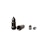 Rugged Ridge 16715.27 Bullet Lug Nut and Valve Stem Cap Kit, Black